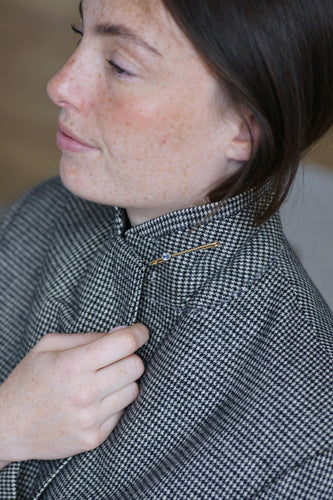 Broche Broche épingle à nourrice en or jaune et saphir de Ceylan 58 Facettes