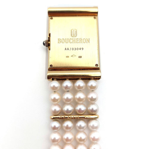Montre Boucheron Reflet - Montre en or jaune 18k et diamants 58 Facettes 256