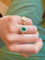 Bague 58 Bague entourage en or jaune, émeraude et diamants 58 Facettes 200