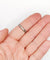 Bague 61 Bague alliance travaillée en palladium 58 Facettes A07023