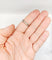Bague 61 Bague alliance travaillée en palladium 58 Facettes A07023