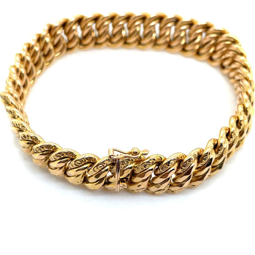 Bracelet Bracelet maille américaine en or jaune 58 Facettes 01207