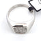 Bague 53 Chevalière - Bague en or blanc 18 kt et diamants 58 Facettes 164/26 E 161 26