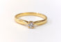 Bague 54 Bague solitaire en or jaune 18K et diamant 58 Facettes solo/2129