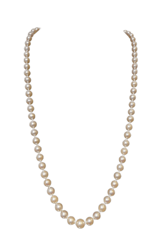 Collier 73 perles de culture Akoya en or 18K