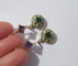 Boucles d'oreilles Dormeuses - Boucles d’oreilles en or jaune, perles, améthystes et pâte de verre 58 Facettes Boucles d'oreilles