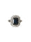 Bague 54.5 Bague en or blanc 18K, saphir et diamants 58 Facettes 268