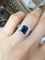 Bague 54.5 Bague en or blanc 18K, saphir et diamants 58 Facettes 268