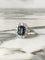 Bague 54.5 Bague en or blanc 18K, saphir et diamants 58 Facettes 268