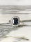 Bague 54.5 Bague en or blanc 18K, saphir et diamants 58 Facettes 268