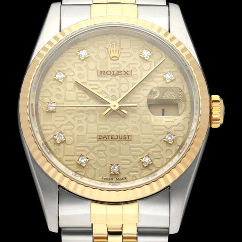 Montre Rolex Datejust - Montre automatique 16233G or/acier, 1994 58 Facettes