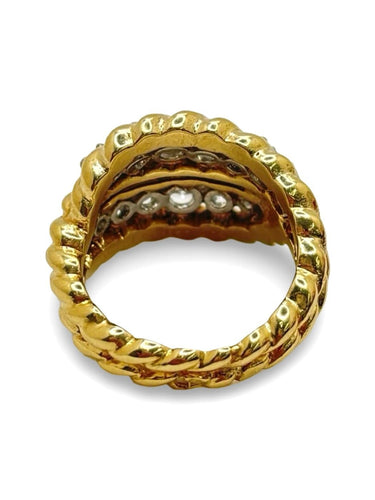Bague 47 Van Cleef & Arpels - Bague en or jaune et diamants 58 Facettes 1951