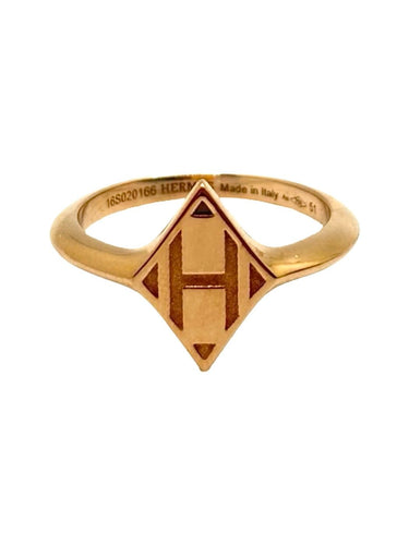 Bague 51 Hermès Gambade - Bague en or rose 18K 58 Facettes 1961