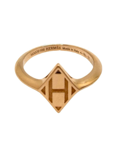 Bague 51 Hermès Gambade - Bague en or rose 18K 58 Facettes 1961