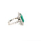 Bague 49 Bague années 1960 en or blanc 18k, émeraude et diamants 58 Facettes Bague-0031