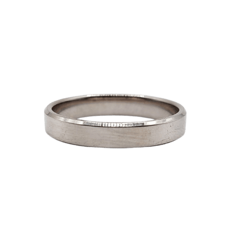Bague 61 Alliance en palladium finement travaillée, taille 61 58 Facettes A07024