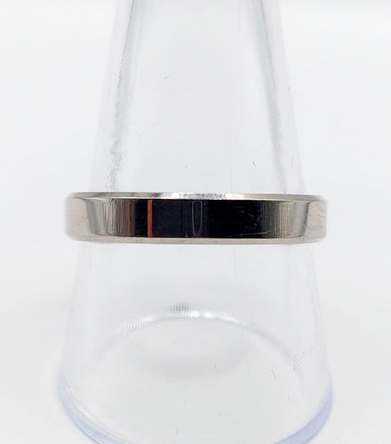 Bague 61 Alliance en palladium finement travaillée, taille 61 58 Facettes A07024