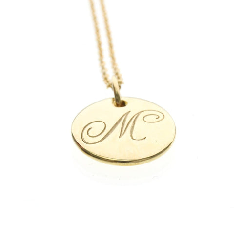 Collier Tiffany & Co. - Collier pendentif Letter Disc en or jaune 18K 58 Facettes tvg2iyp7ie