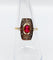 Bague 53.5 Bague Art déco en or 18k, verre rouge et diamants 58 Facettes A07134