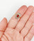Bague 53.5 Bague Art déco en or 18k, verre rouge et diamants 58 Facettes A07134