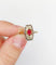 Bague 53.5 Bague Art déco en or 18k, verre rouge et diamants 58 Facettes A07134