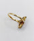 Bague 53.5 Bague Art déco en or 18k, verre rouge et diamants 58 Facettes A07134