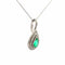 Pendentif Rain of Light - Pendentif en or blanc, émeraude et diamants 58 Facettes 50468
