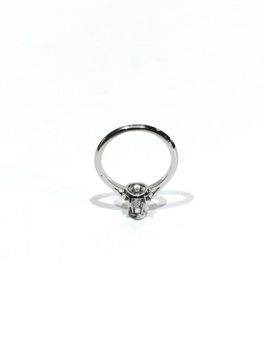 Bague 53 Bague solitaire en or blanc et diamant 58 Facettes id: 1767571