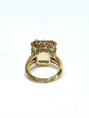 Bague 58 Bague en or champagne 18 carats et citrine 58 Facettes id: 1767576