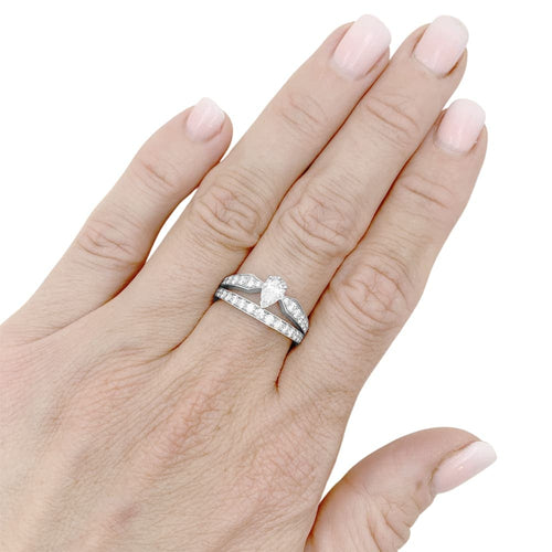 Bague 53 Chaumet Joséphine Diadème - Bague en or blanc et diamants 58 Facettes 35712
