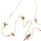 Collier Boucheron Nuri - Sautoir en or rose, saphirs, tsavorites et diamants 58 Facettes 35702