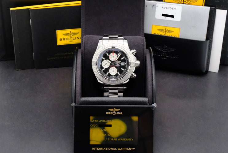 Montre Breitling Super Avenger II - Montre automatique en acier 58 Facettes BTL/AVG/063