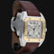Montre Cartier Santos 100 XL - Montre chronographe en or jaune 18K et acier 58 Facettes MT46737