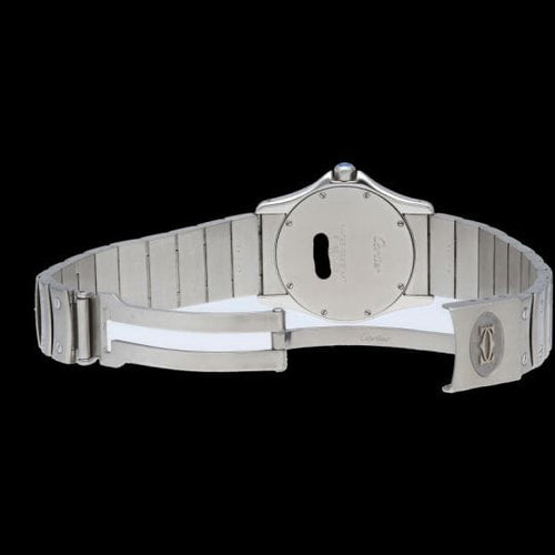 Montre Cartier Santos Ronde - Montre en acier 58 Facettes MT46796
