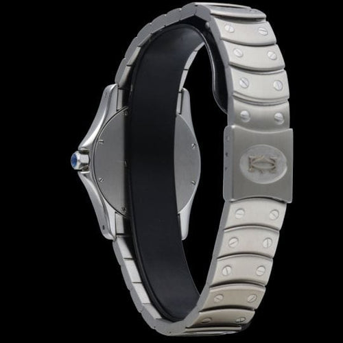 Montre Cartier Santos Ronde - Montre en acier 58 Facettes MT46796