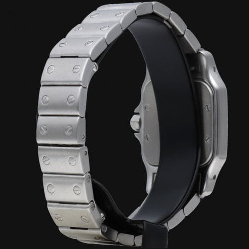 Montre Cartier Santos Galbée - Montre PM en acier 58 Facettes MT46676