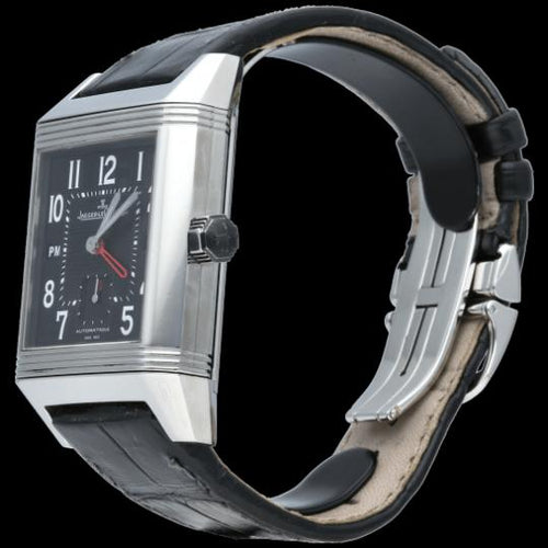 Montre Jaeger-LeCoultre Reverso Squadra Hometime - Montre en acier 58 Facettes MT46825