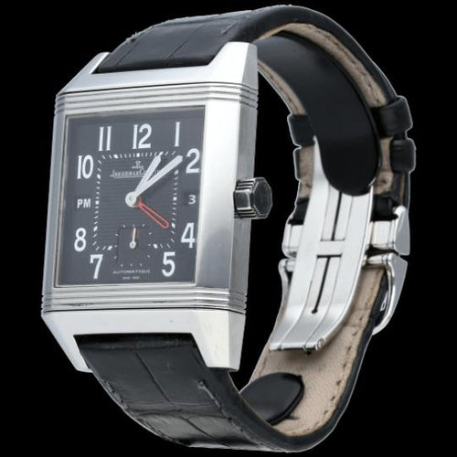 Montre Jaeger-LeCoultre Reverso Squadra Hometime - Montre en acier 58 Facettes MT46825