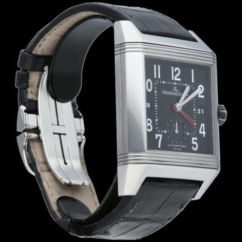 Montre Jaeger-LeCoultre Reverso Squadra Hometime - Montre en acier 58 Facettes MT46825