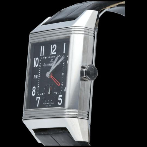 Montre Jaeger-LeCoultre Reverso Squadra Hometime - Montre en acier 58 Facettes MT46825