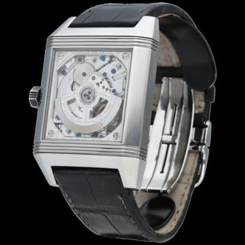 Montre Jaeger-LeCoultre Reverso Squadra Hometime - Montre en acier 58 Facettes MT46825