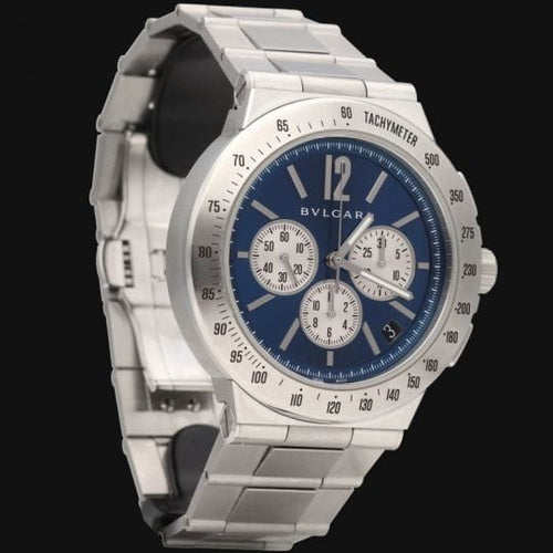 Montre Bulgari Diagono - Montre en acier 58 Facettes MT46064