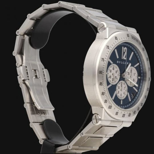 Montre Bulgari Diagono - Montre en acier 58 Facettes MT46064