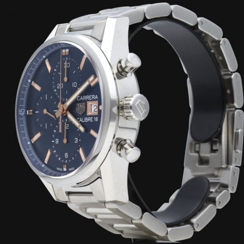 Montre TAG Heuer Carrera - Montre Calibre 16 en acier 58 Facettes MT46506