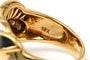Bague 54 Bague contemporaine en or jaune 18 carats, saphirs et diamants 58 Facettes 23820