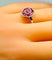 Bague en or blanc 18 carats, rubis et diamants 58 Facettes AB733