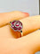 Bague en or blanc 18 carats, rubis et diamants 58 Facettes AB733
