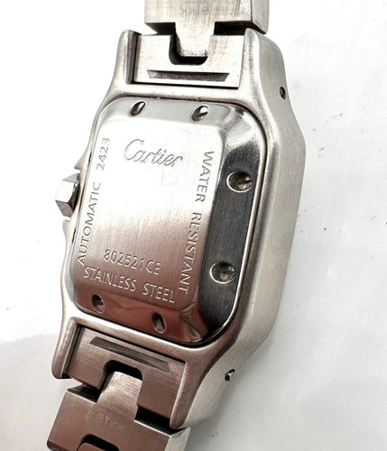 Montre Cartier Santos Galbée - Montre dame automatique en acier 58 Facettes 260049