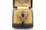 Bague 53 Bague ancienne en or jaune avec saphir et diamants 58 Facettes 10078