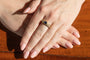 Bague 58 Bague vintage française en or jaune, saphir et diamants 58 Facettes 12078